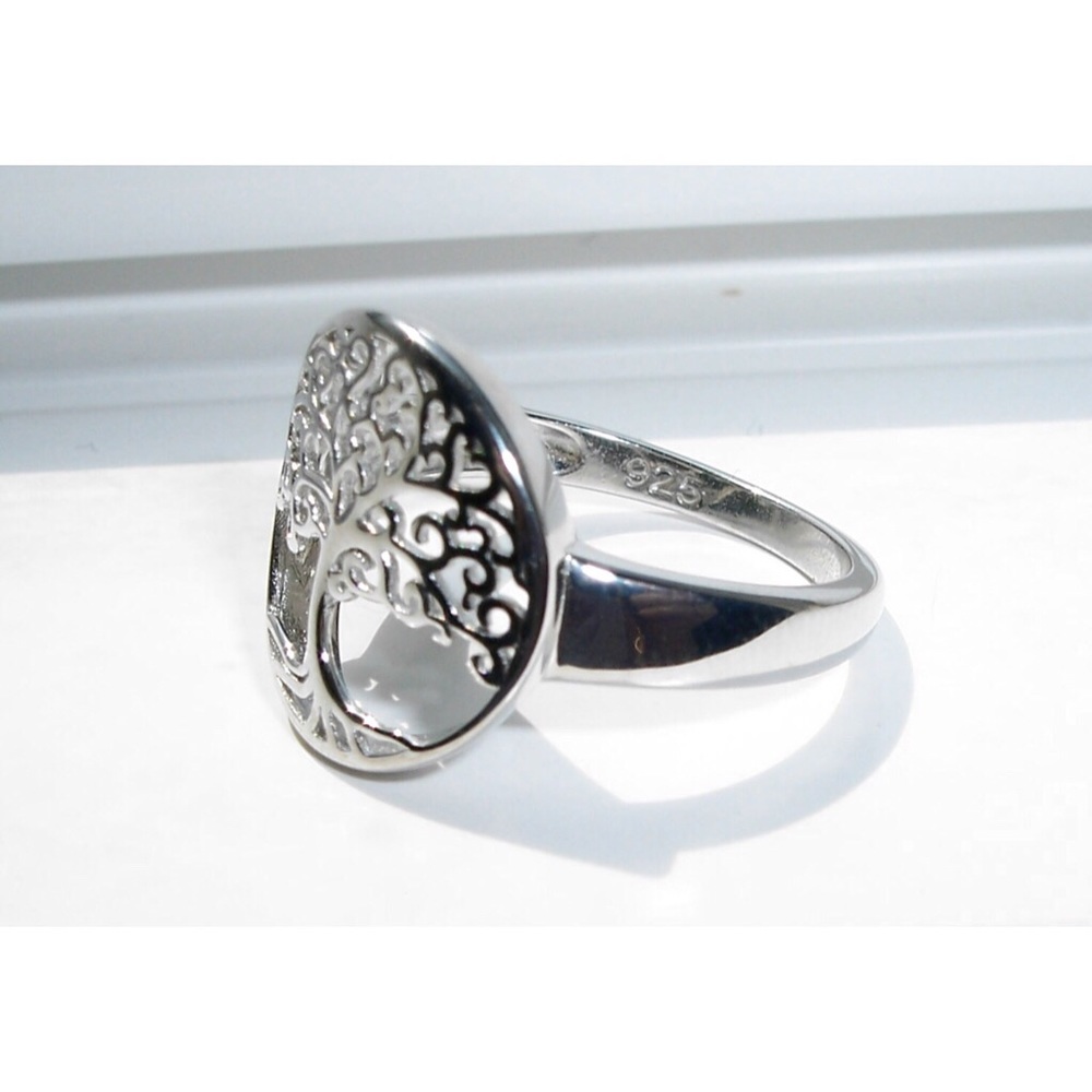 925 STERLING SILVER Tree Of Life Fashion Ring-Sizes 3-15 - Picture 11 of 16